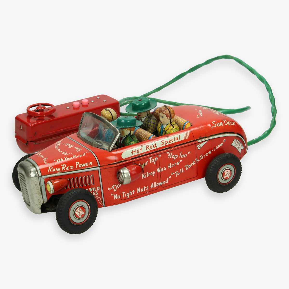 Afbeeldingen van tin toy hot rod special jaren 50 college jalopy line mar toys
