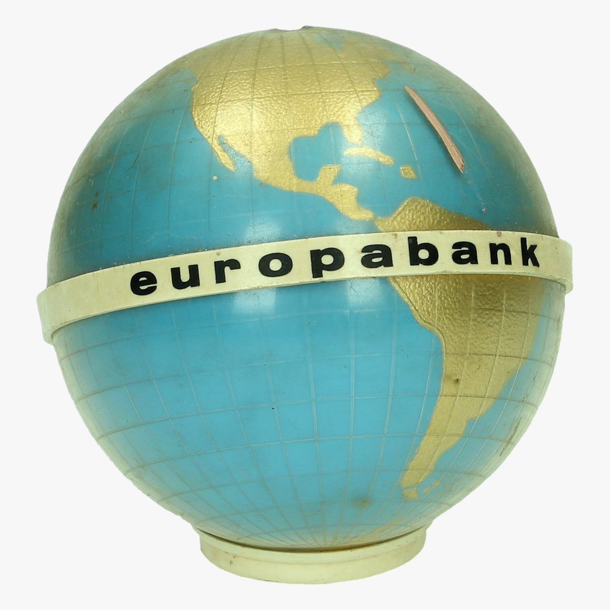 Afbeeldingen van spaarpot wereldbolletje europabank