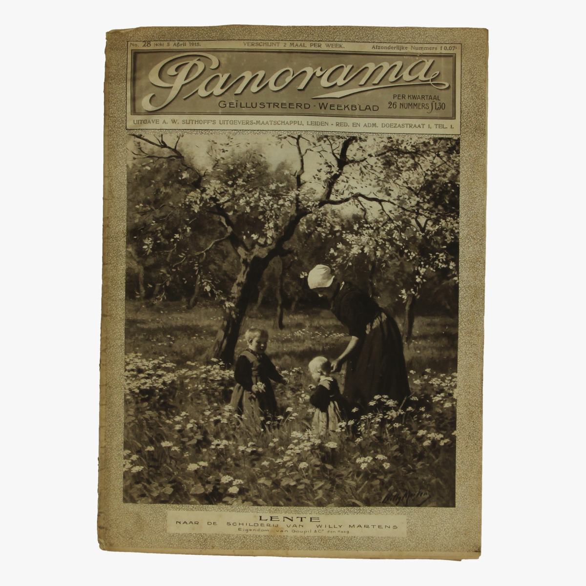 Afbeeldingen van oude weekblad panorama N°28  5 april 1915