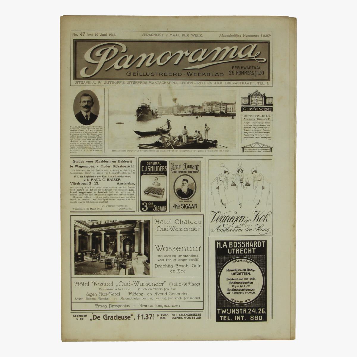Afbeeldingen van oude weekblad panorama N°47 10 juni 1915