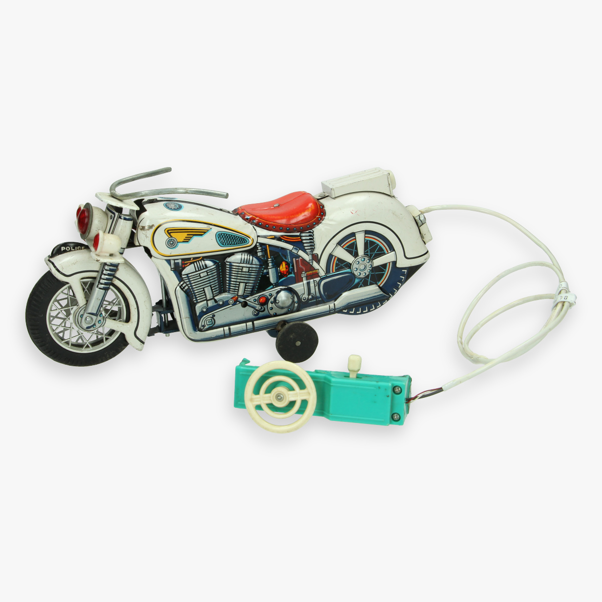 Afbeeldingen van blikken motor modern toys made in Japan 30 cm (mist stukje van de afstandsbediening)
