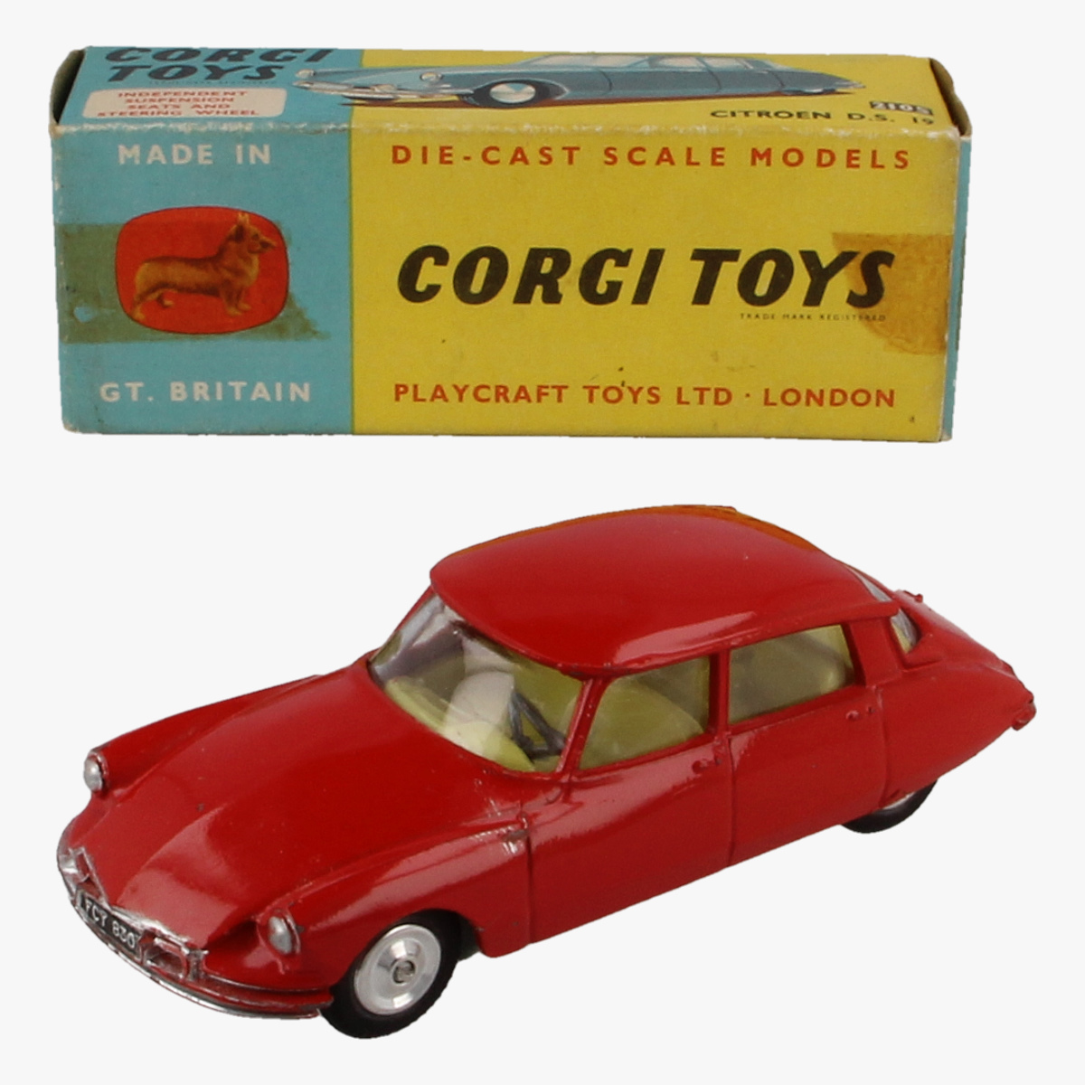 Afbeeldingen van Corgi Toys. Citroen D.S. 19. Nr 210s.