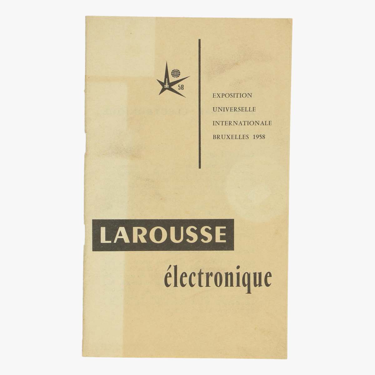 Afbeeldingen van boekje expo 58 exposition universelle internationale bruxelles larousse électronique