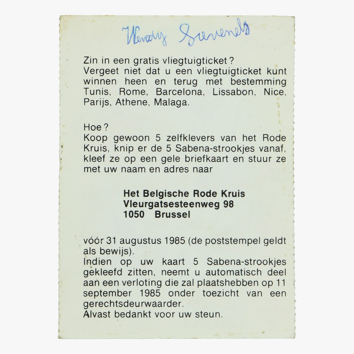 Afbeeldingen van sticker bollie en billie ,sabena, het belgische rode kruis 1985
