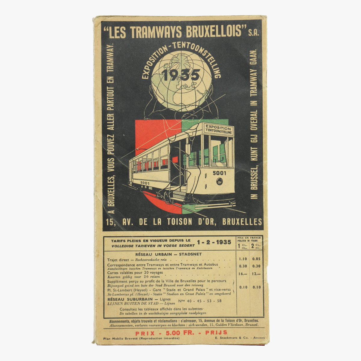 Afbeeldingen van expo 1935 les tramways bruxllois 