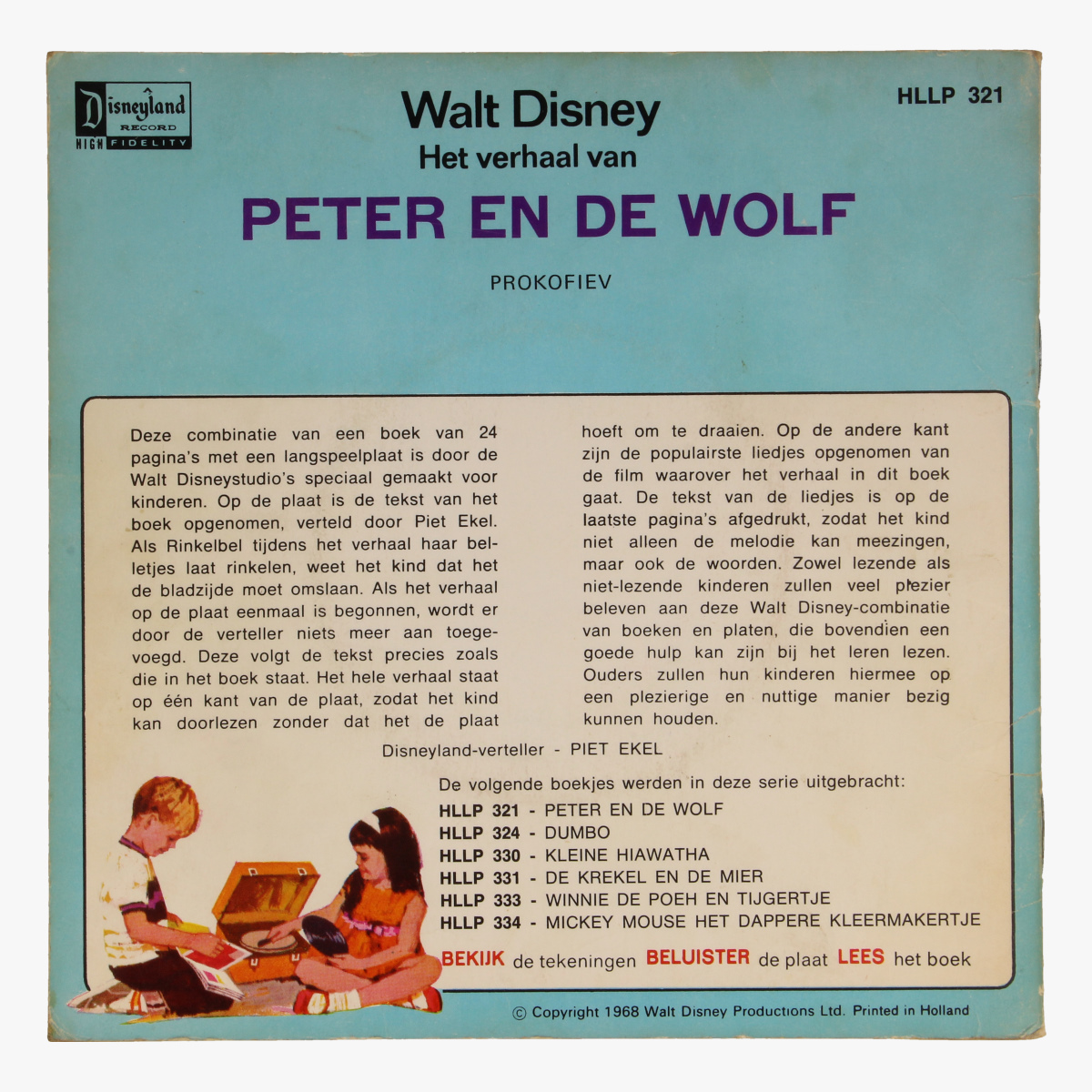Afbeeldingen van Singel, Walt Disney Het verhaal van Peter en de Wolf