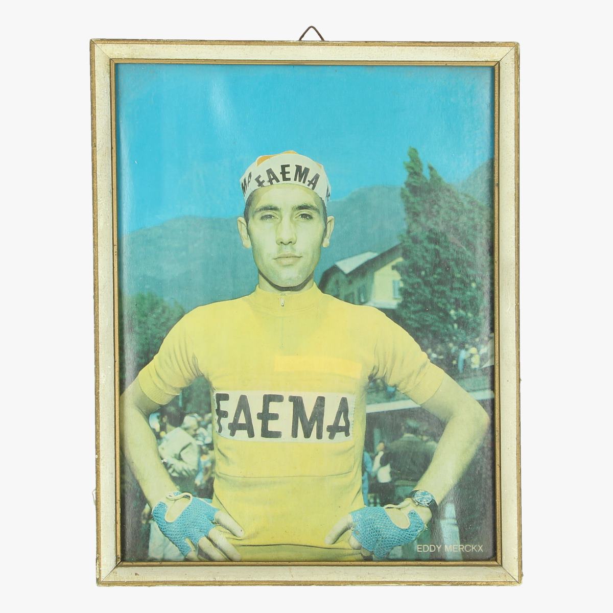 Afbeeldingen van Oude kader Eddy Merckx postkaart