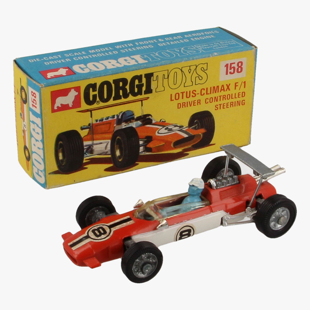 Afbeeldingen van Corgi Toys. Lotus Climax F/1 Nr. 158