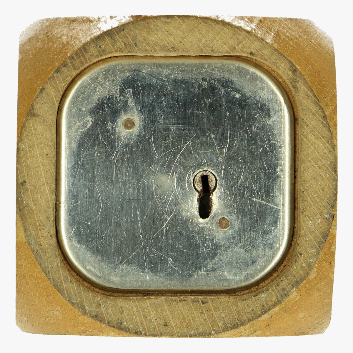 Afbeeldingen van spaarpot houten dobbelsteen