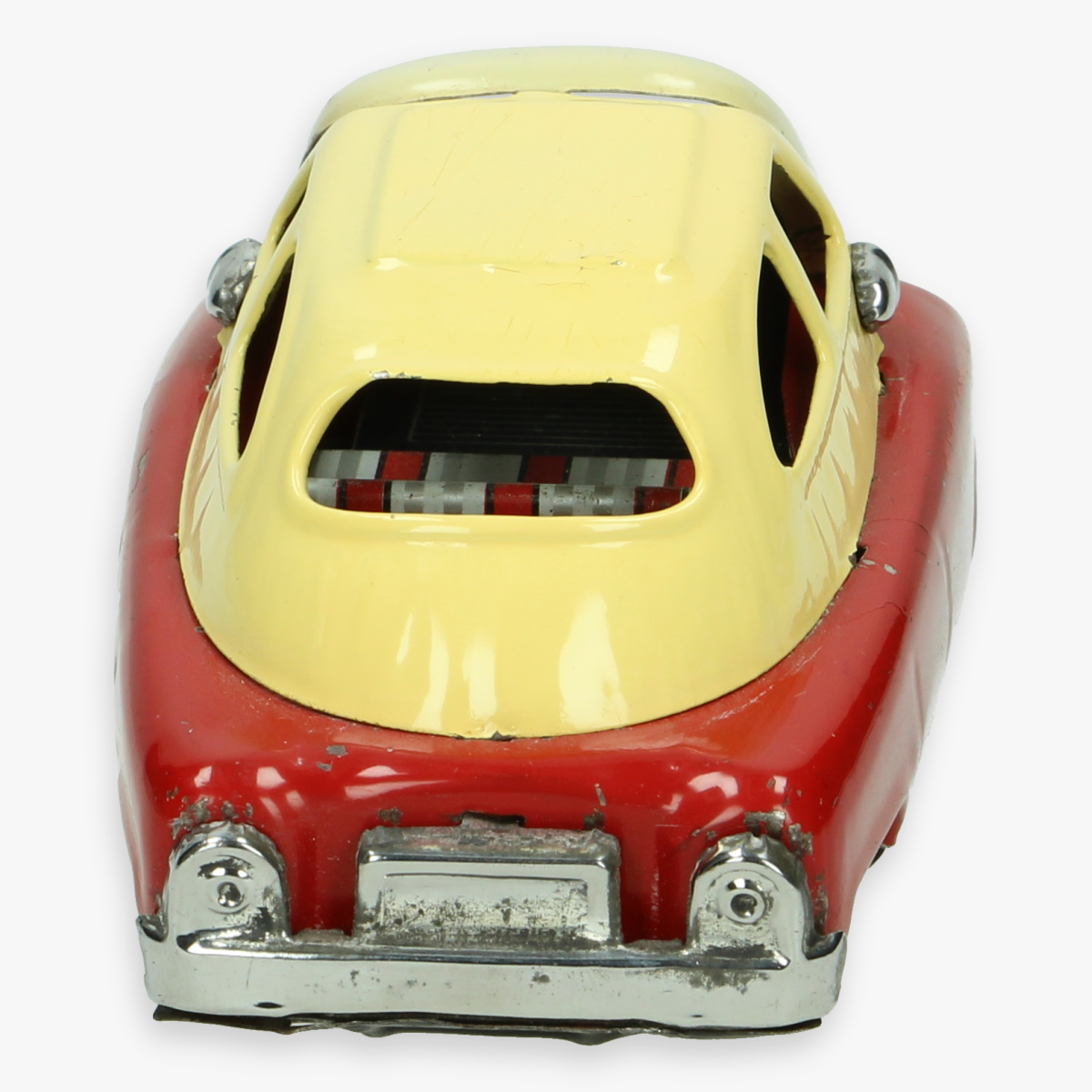 Afbeeldingen van bmw isetta made in japan ''cragstan'' tin toy friction car jaren 50